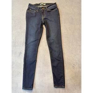 Levi 711 Skinny Jean 25” W x 30” L Dark Wash